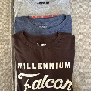 Kids Star Wars T-Shirt Bundle - Gray, Blue, Brown